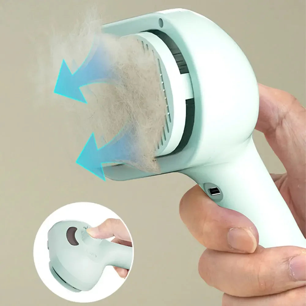 Peine Vaporizador Quitapelos para Perros y Gatos