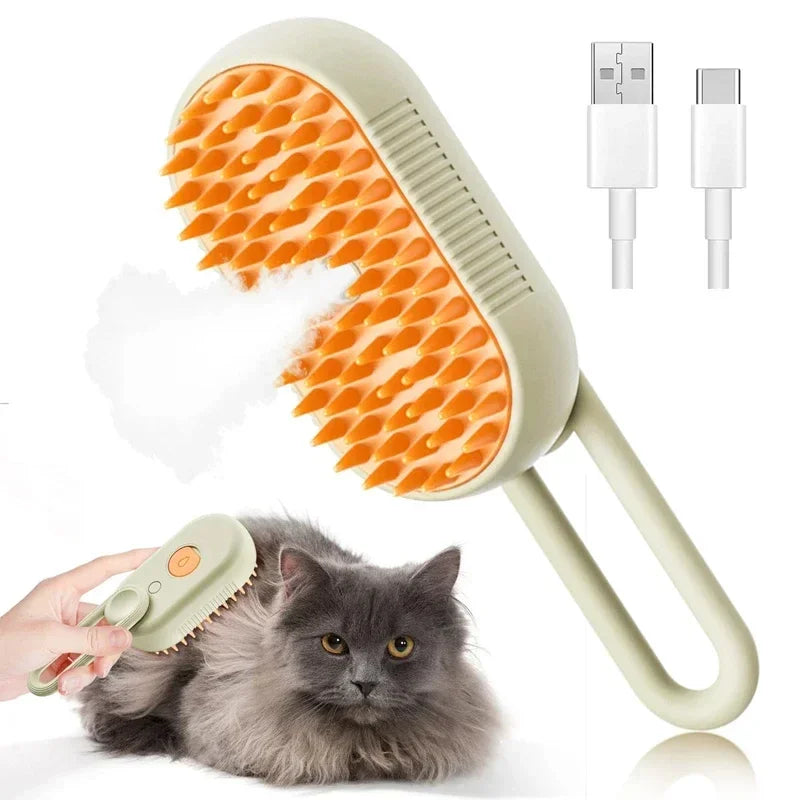 Peine Vaporizador Quitapelos para Perros y Gatos