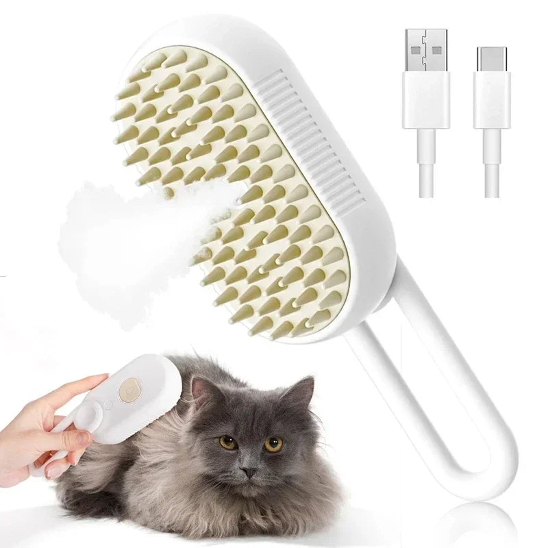 Peine Vaporizador Quitapelos para Perros y Gatos